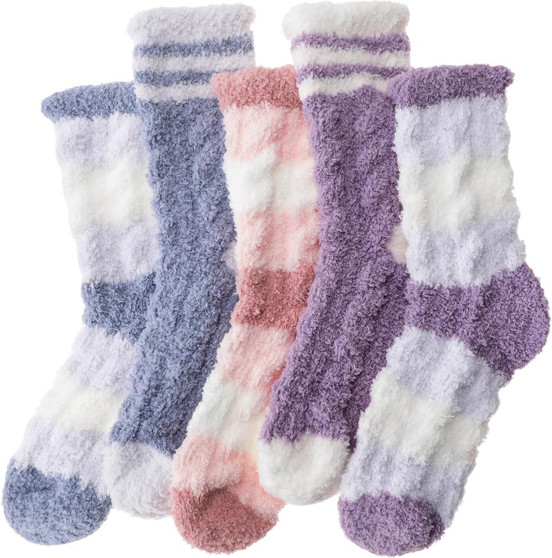 ANTSANG Womens Fuzzy Socks Fluffy Slipper Cozy Cabin Winter Soft Fleece Warm Comfy Thick Christmas Gift Socks - Image 1